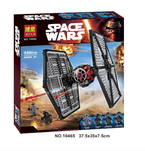 Fake Lego : Tie Fighter : Review & Speed Build : Space Wars, by Bela 