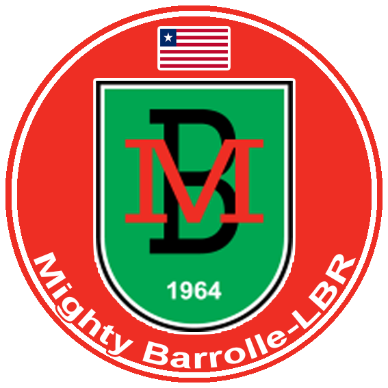 Escudos de Futebol de Botão LH: Mighty Barrolle (Libéria)