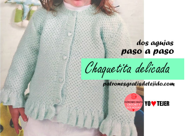 Chaqueta para nenas 2 a 4 años