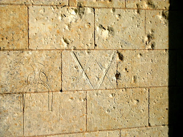 Graffiti inside the ruined church of Les Roches Tranchelion, Indre et Loire, France. Photo by Loire Valley Time Travel. Graffiti inside the ruined church of Les Roches Tranchelion, Indre et Loire, France. Photo by Loire Valley Time Travel.