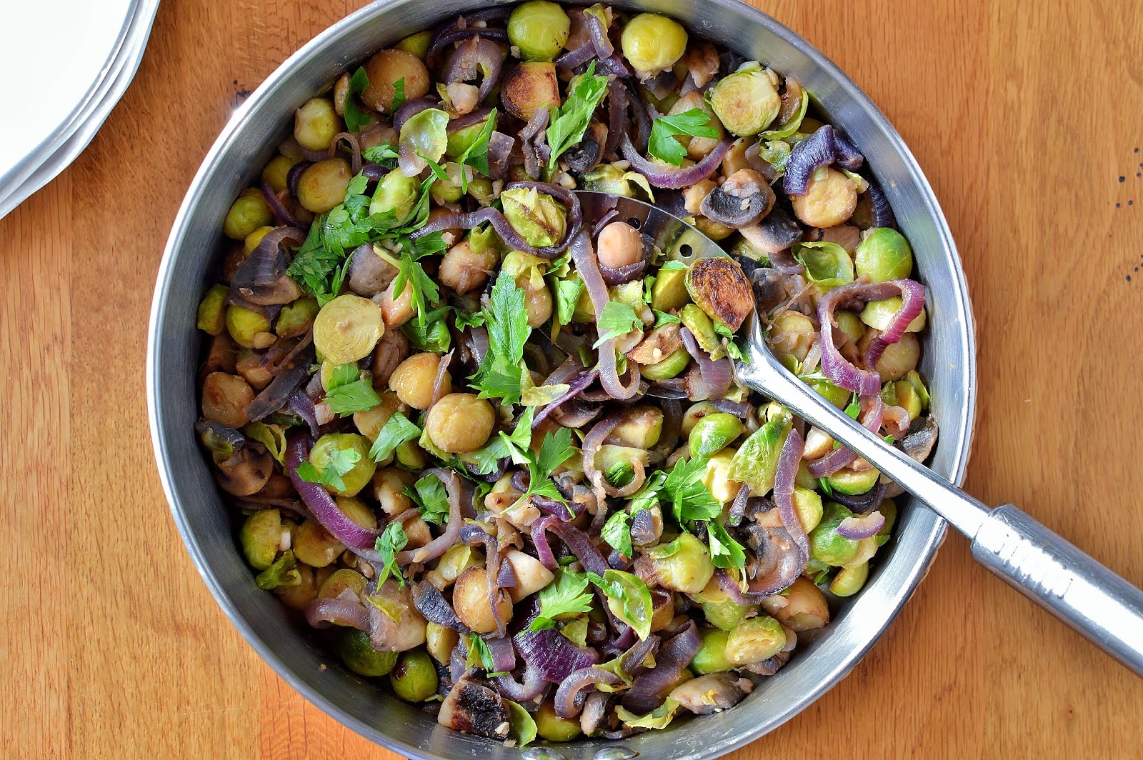sprout and chestnut recipe. 