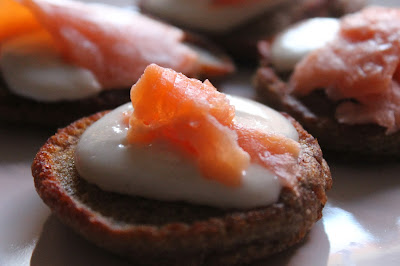 blinis al salmone