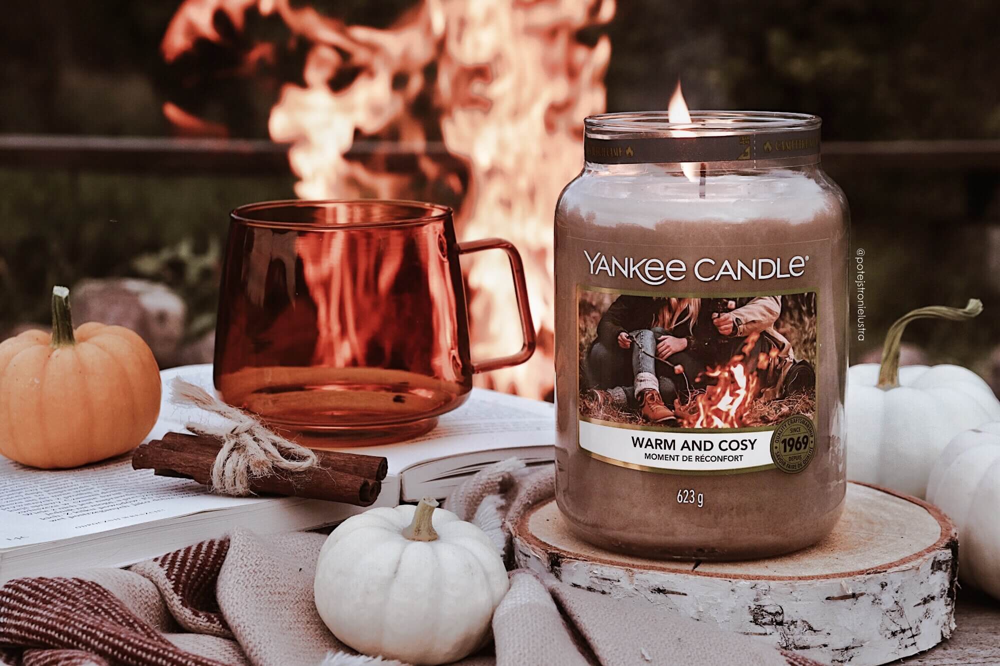 Yankee Candle Warm and Cosy jesienny wieczór przy ognisku Po tej