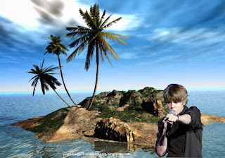 Justin Bieber in Concert at 3d Desert Island Desktop wallpaper for the fans