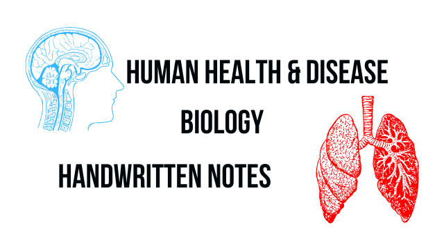 Class 12 Biology chapter 08 Human Health & Disease Handwritten Notes