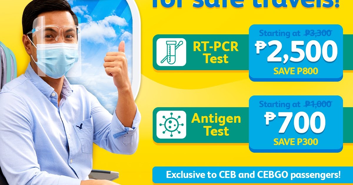 Manila Shopper CEB offers most affordable RTPCR swab test & cheapest