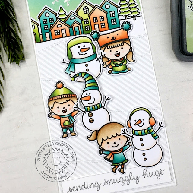 Sunny Studio Stamps: Feeling Frosty Layered Snowflake Frame Die Scenic Route Woodland Borders Winter Themed Card by Candice Fisher Sunny Studio Stamps: Feeling Frosty Layered Snowflake Frame Die Scenic Route Woodland Borders Winter Themed Card by Candice Fisher
