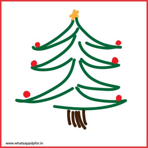 181+ Easy Christmas Tree Drawing Images Xmas tree drawing images