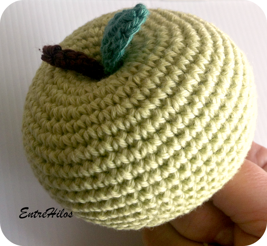 tutorial manzana amigurumi