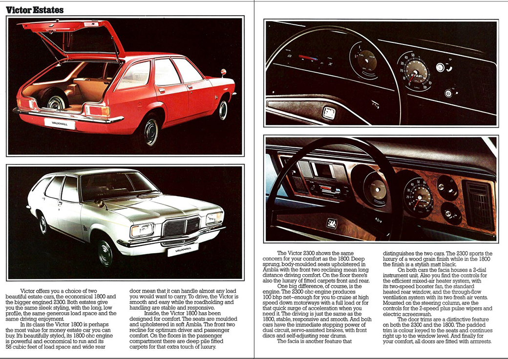 . 1974. Vauxhall Estates. Brochure (English)