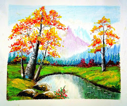 drawing landscape painting scenery pastel oil draw easy acrylic learn