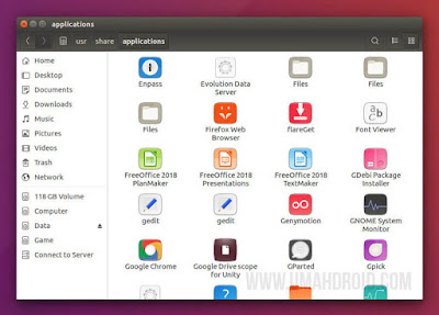 Lokasi Aplikasi Desktop Ubuntu Tersimpan