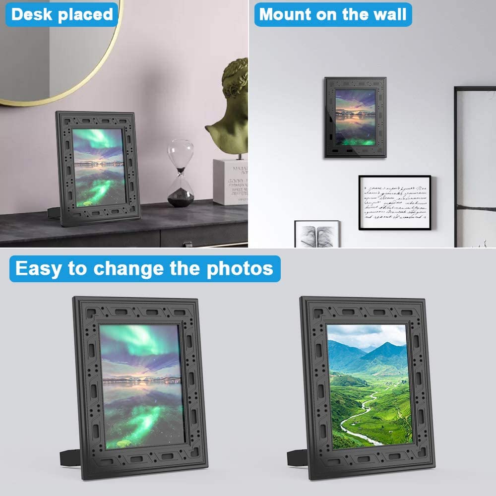 Hidden Security Camera WiFi Photo Frame,FUVISION 1080P Nanny Cameras