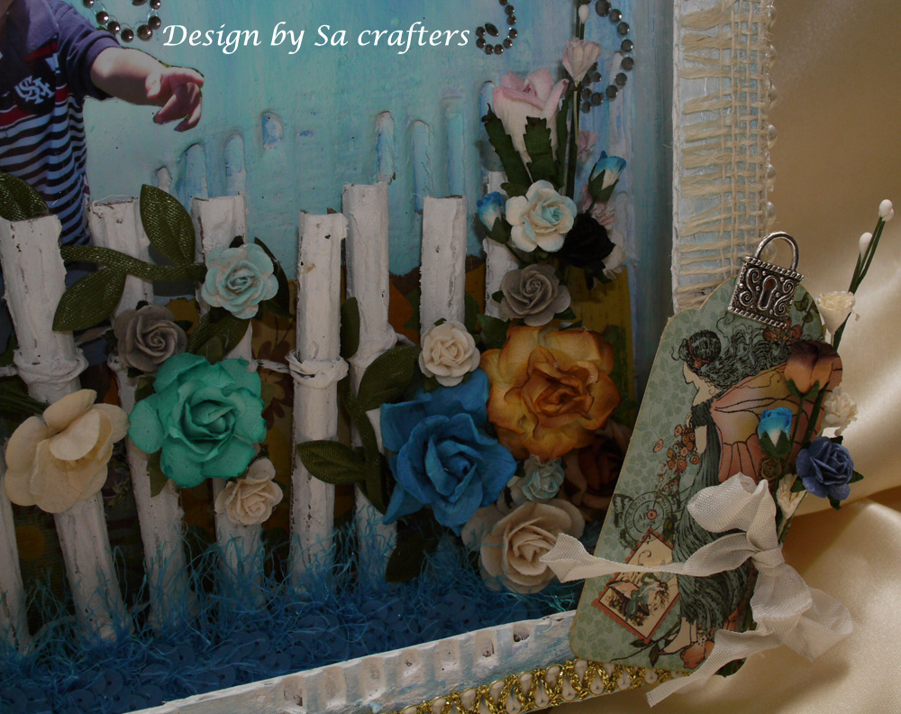 SaCrafters 8x8 cardboard shadow box