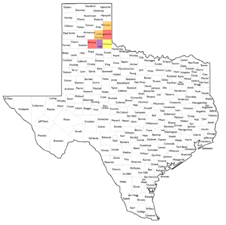 Retiring Guy's Digest Population loss in Texas Briscoe County/Silverton