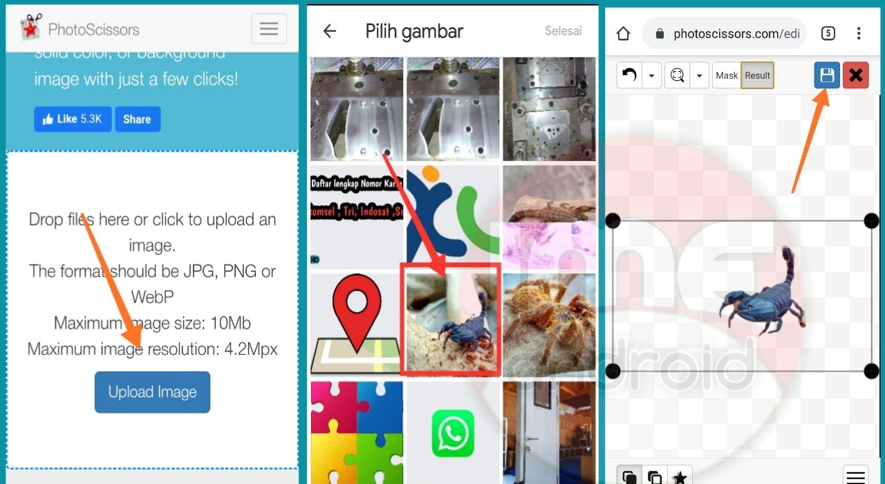 Hapus background online gratis