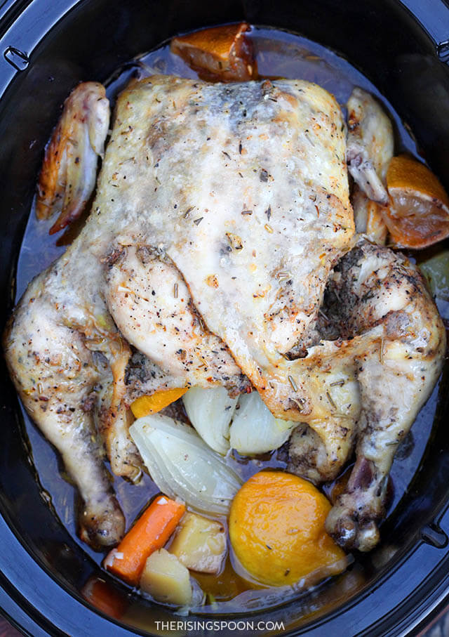 Slow Cooker Lemon Pepper Chicken & Potatoes The Rising Spoon