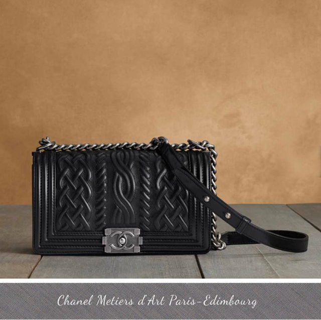 Chanel Black Paris-Edinburgh Flap Shoulder Bag Chanel