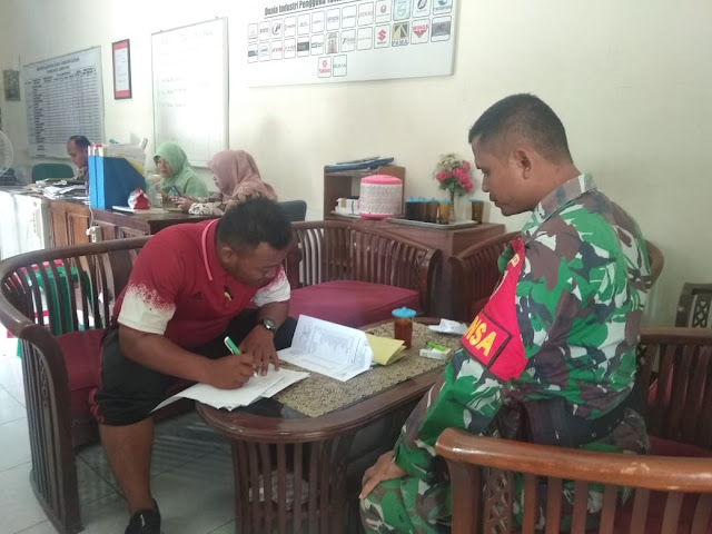 Babinsa Geneng Duwur Cari Bibit Saka Wira Kartika Di SMK Sakti Gemolong