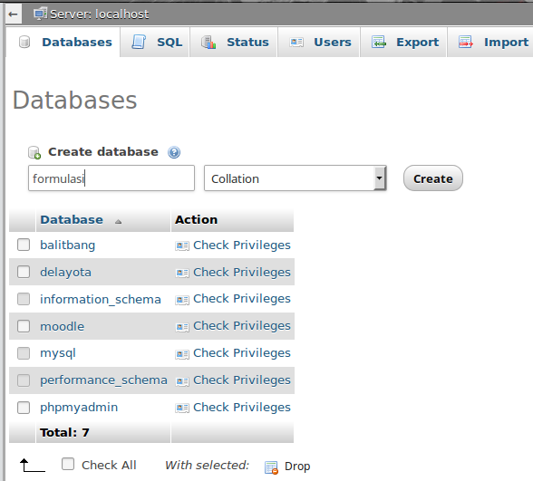 Installasi cms formulasi pada localhost