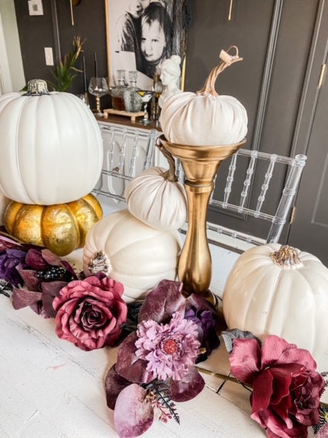 Pumpkin table setting