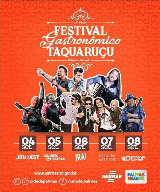 programação festival gastronomico de taquaruçu 2019