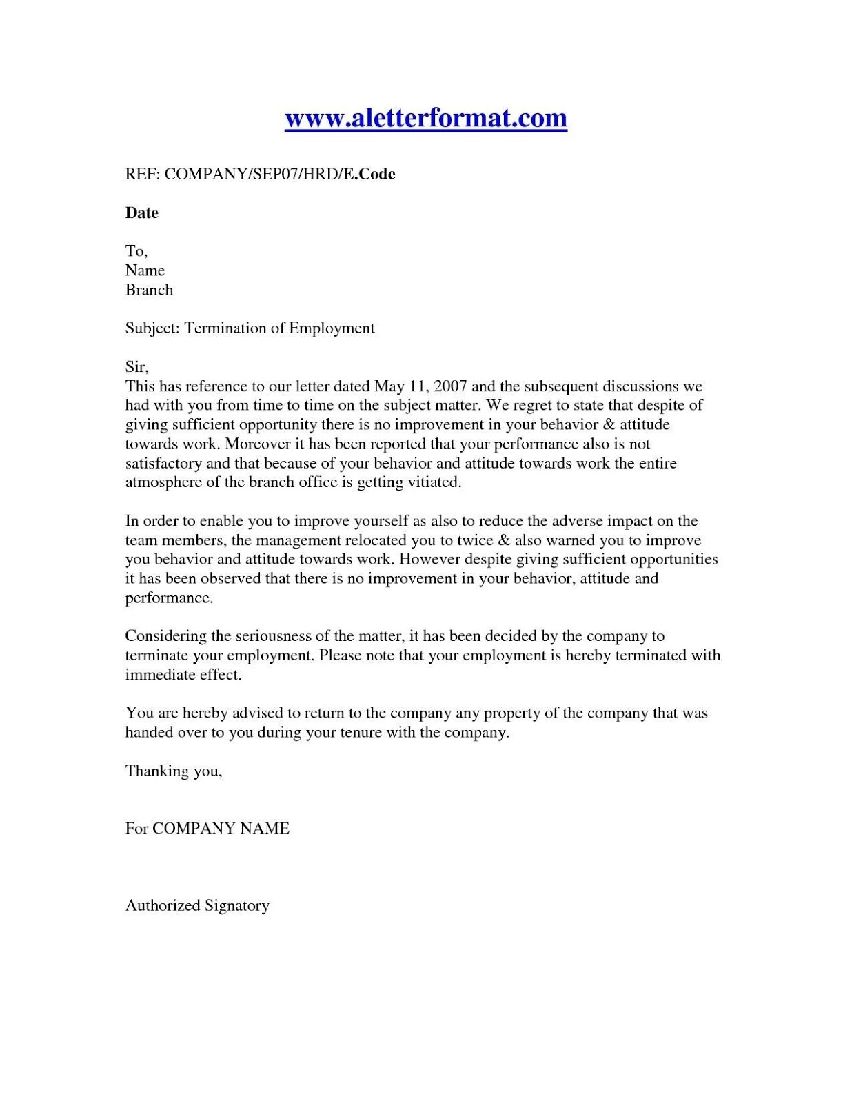 Job Offer Cancellation Letter Confirmation Letter