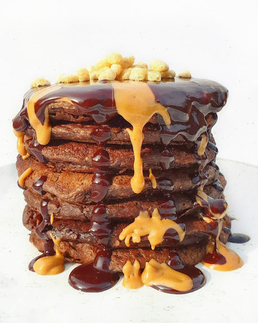 PANCAKES au CHOCOLAT & FROMAGE BLANC sans gluten pancakes sans gluten chocolat et fromage blanc