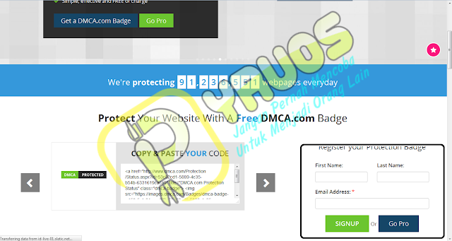 Cara Melindungi Konten Blog Dengan DMCA Protection