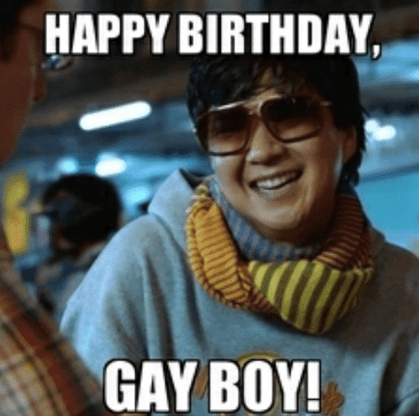 gay happy birthday meme