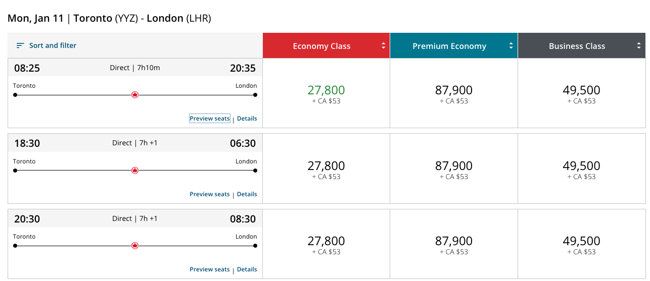 Rewards Canada A guide to the new Air Canada Aeroplan program flight