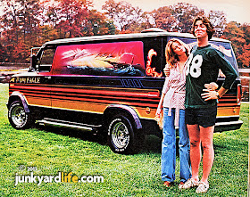 Smug dude looks popular in this BF Goodrich tire ad that featured a 1970s custom van.