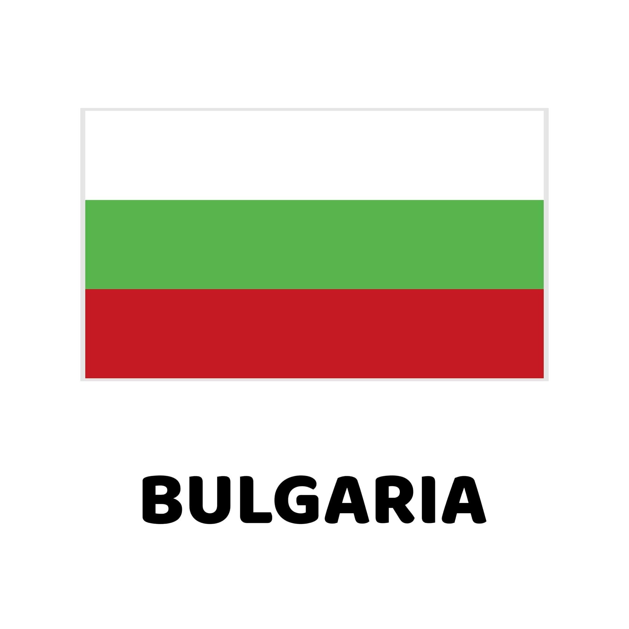 Bulgaria Country flag vector graphics for free download in ai, eps10 and svg format