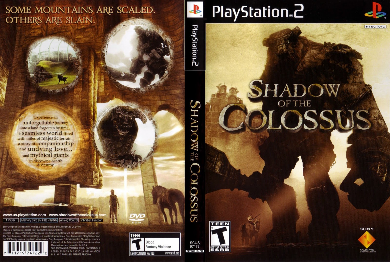 SHADOW OF COLOSSUS PS2 COVER ~ Game Cover