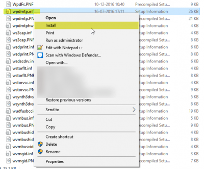 Media Transfer Protocol (MTP) ไม่ทำงานบน Windows 10