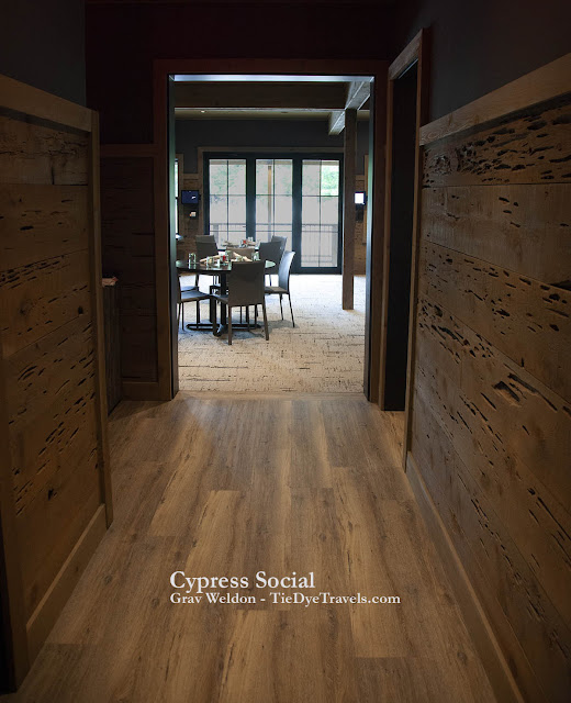 An entry hallway at Cypress Social