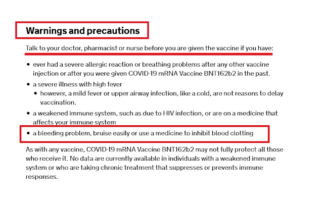 Υπ. Υγείας Η.Β : Να επικοινωνούν με γιατρό άτομα με αιμορραγικά περιστατικά ή παίρνουν αντιθρομβωτικά πριν το εμβόλιο Pfizer/BioNTech !! 8 Screenshot 2021 03 16%2BInformation%2Bfor%2BUK%2Brecipients%2Bon%2BPfizer%2BBioNTech%2BCOVID 19%2Bvaccine