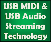 USB MIDI-audio streaming technology