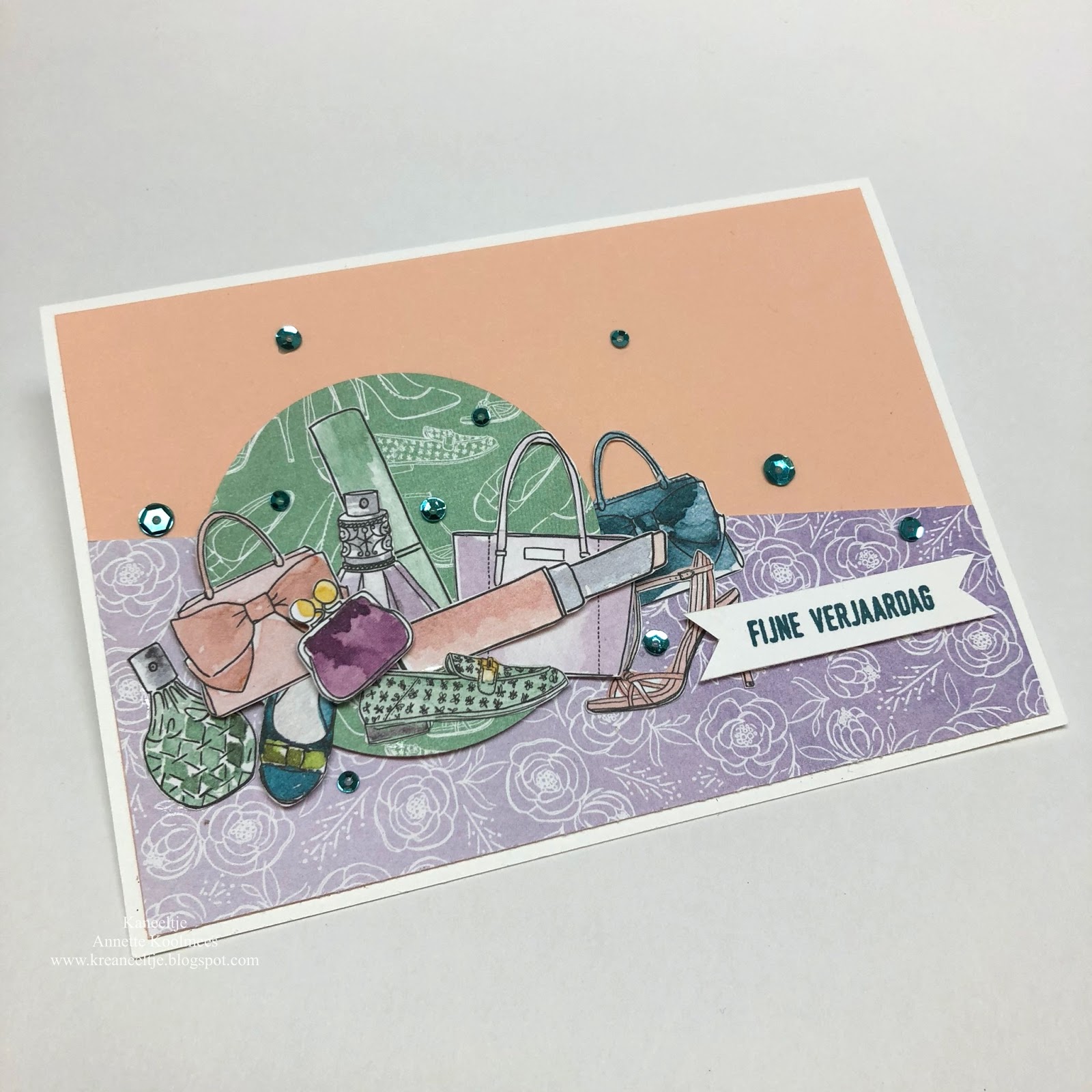 Kaneeltje Stampin' Up! Best Dressed dsp * Knipper de knip