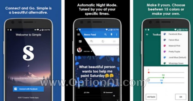 Simple for Facebook Pro تحميل تطبيق Simple for Facebook Pro النسخه المدفوعة مجانا افضل بديل لتطبيق فيس بوك