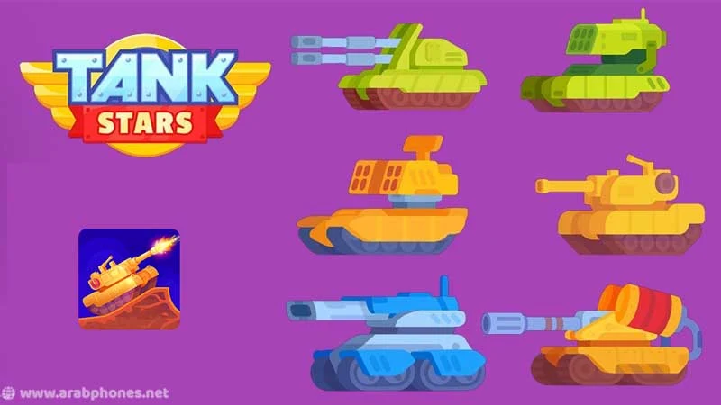 تحميل لعبة tank stars مهكرة من ميديا فاير