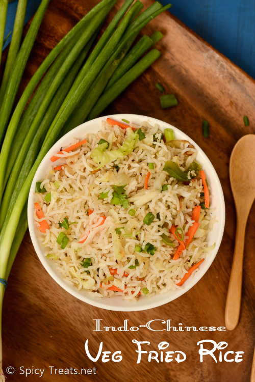 Spicy Treats IndoChinese Veg Fried Rice Recipe Vegetable Fried Rice