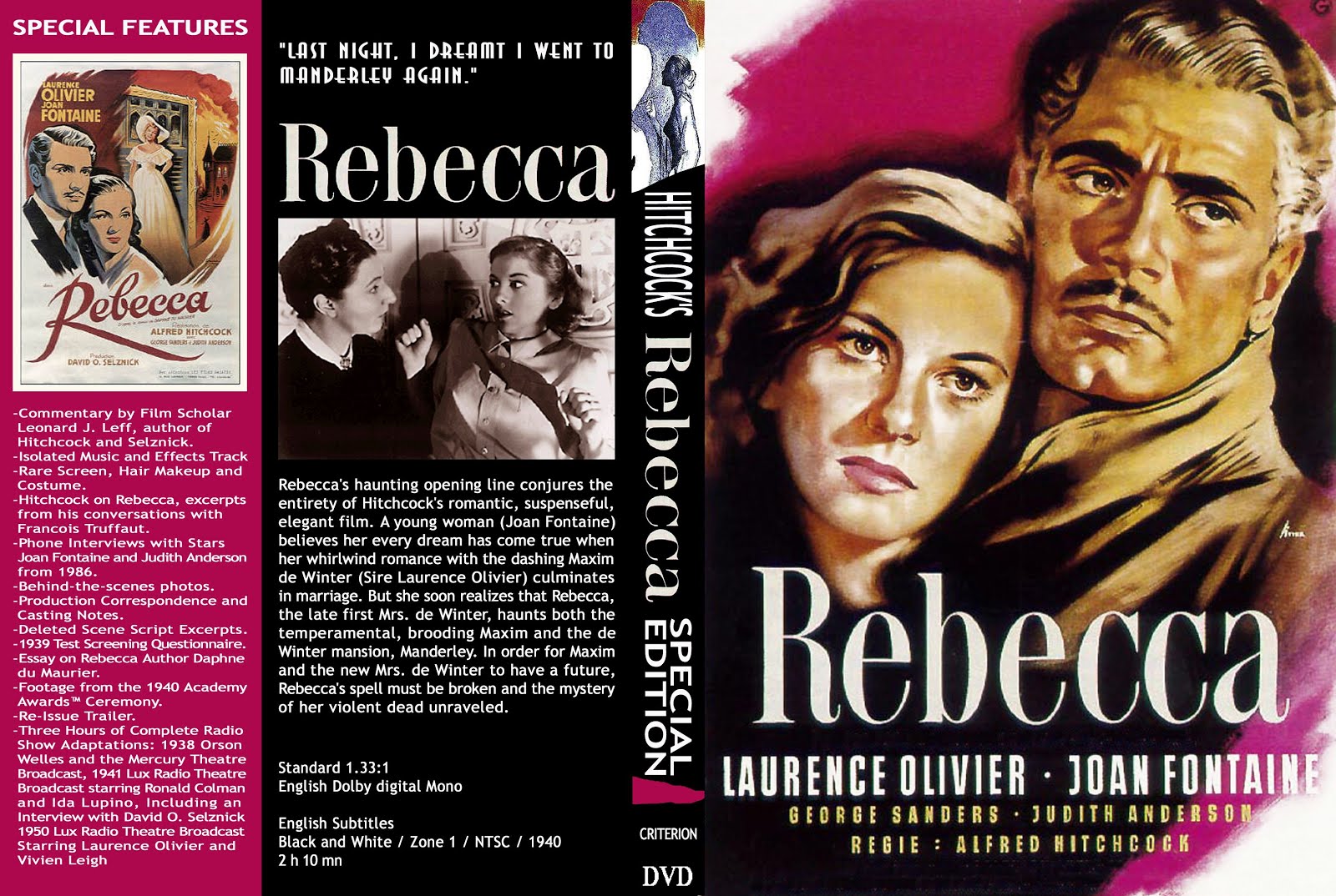 NOSTALJİ FİLM SEVENLER Rebeka Rebecca 1940