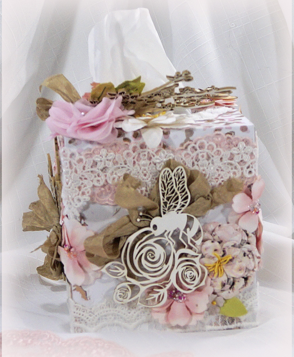 Reneabouquets: Prima Cherry Blossom Tissue box cover Reneabouquets ...