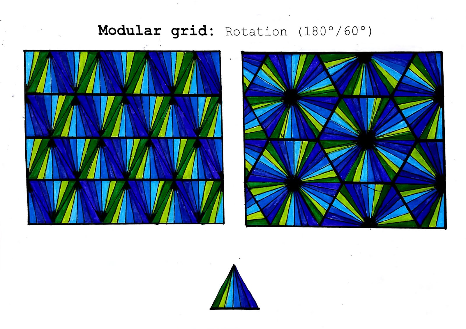 RED MODULAR TRIANGULAR