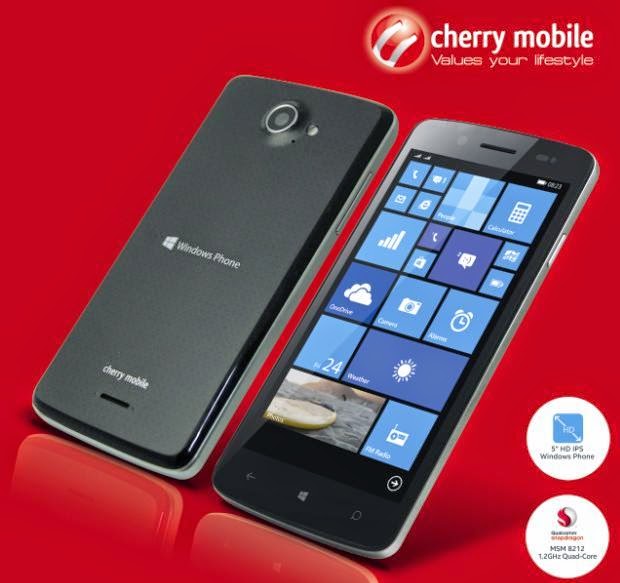 Cherry Mobile Alpha Luxe, 5-inch HD, Quad Core, WP8.1 For Php4,999