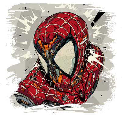 arte camiseta homem aranha spiderman