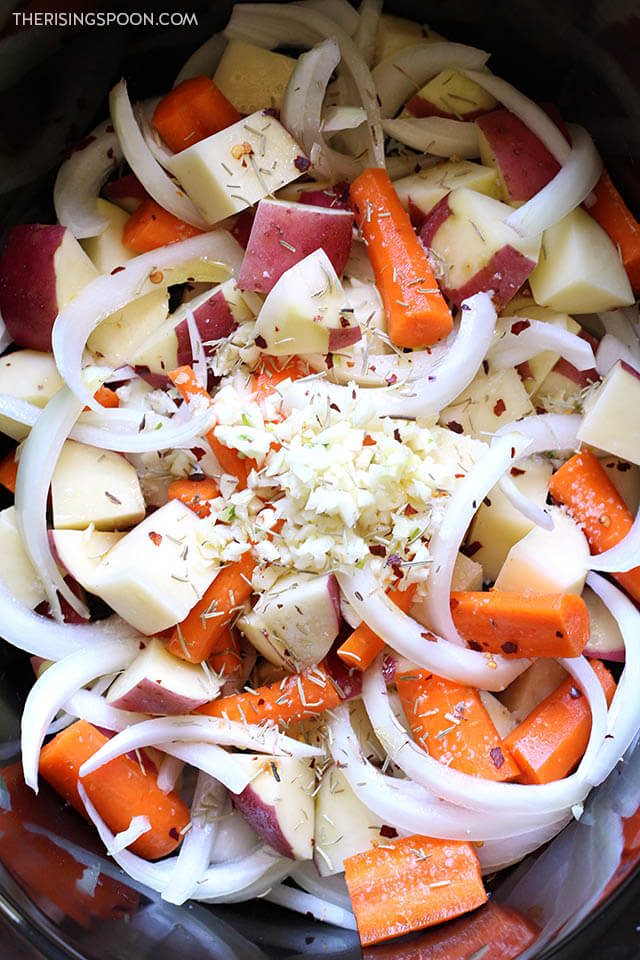 Slow Cooker Lemon Pepper Chicken & Potatoes The Rising Spoon