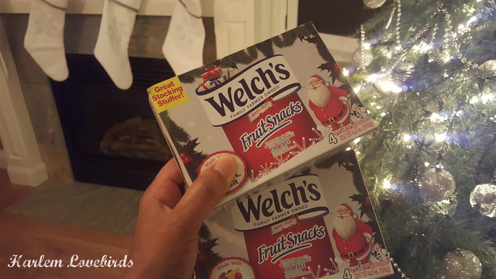 Harlem Lovebirds Welch's Fruit Snacks Christmas Challenge