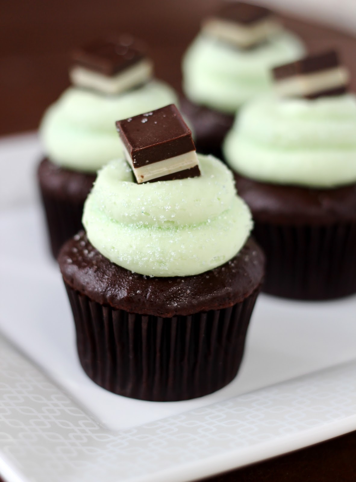 Chocolate Mint Cupcakes Recipe — Dishmaps